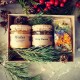 Kalėdinė dovana kartoninėje dėžutėje (Medus, bičių duona ir žolelių arbata)